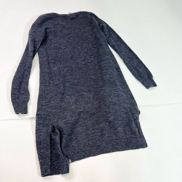 Ivivva Sweater kids 12 Gray Solid Cotton Long Sleeve Open Front Long Youth - Picture 4 of 7